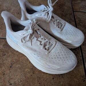 Hoka One One White Athletic Shoes